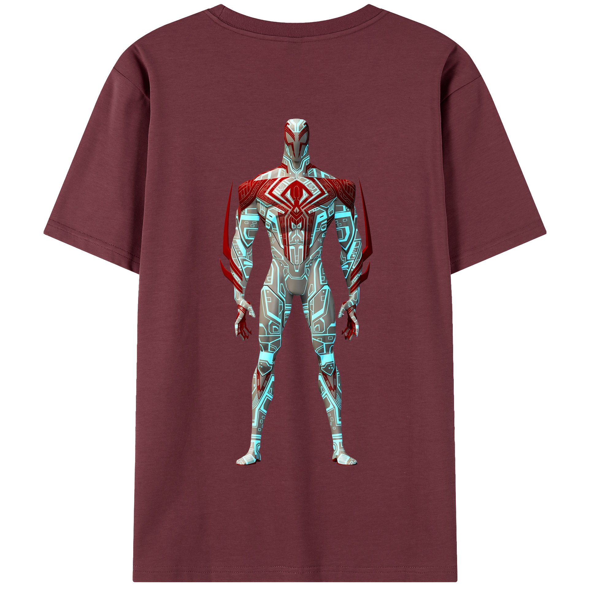 （画像用） Spider Man スパイダーマン 綿100％半袖Tシャツ（背面プリント）